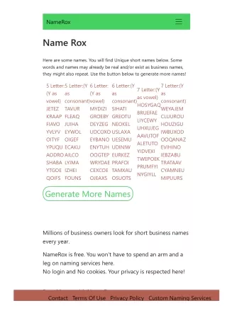 Random Name Generator
