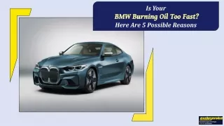 Is Your BMW Burning Oil Too Fast- Here Are 5 Possible Reasons