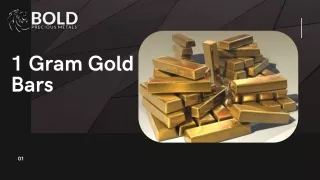 1 gram gold bars
