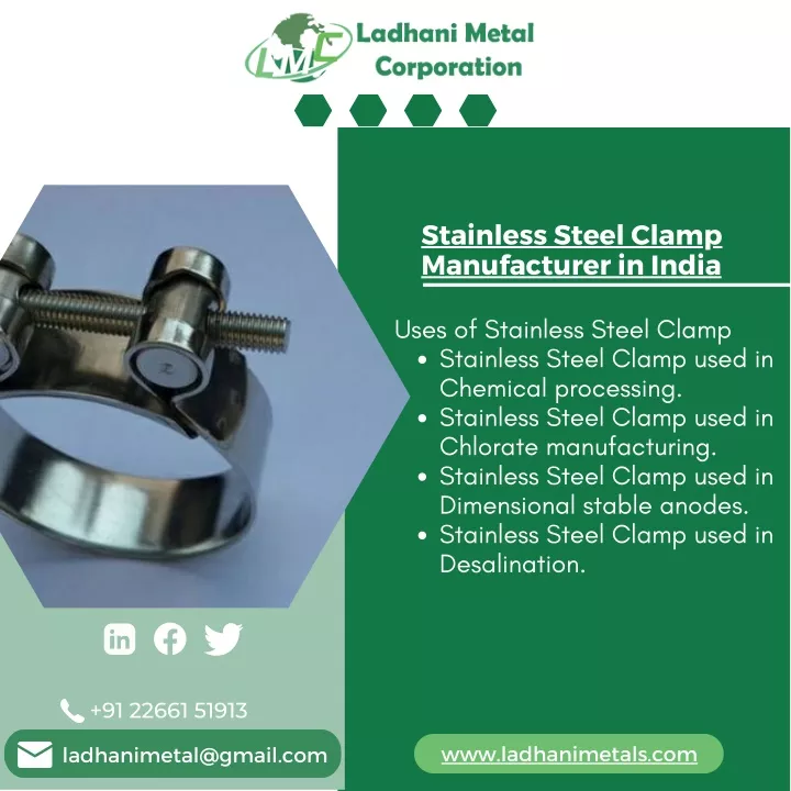 stainless steel clamp manufacturer in india