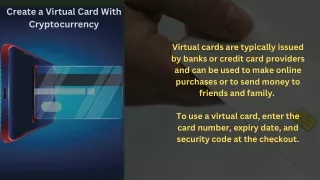 create a virtual card with cryptocurrency