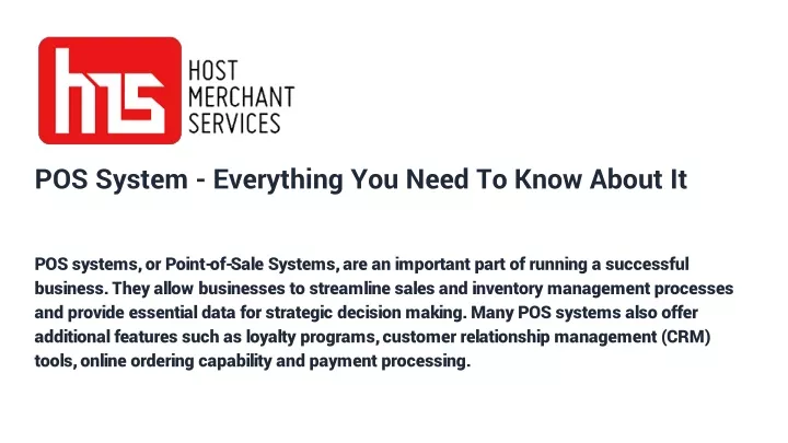 pos system everything you need to know about it