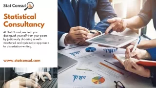 statistical consultancy