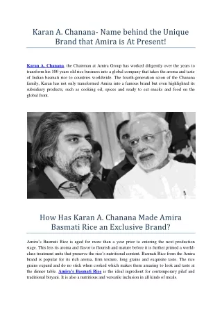 karan a chanana name behind the unique brand that