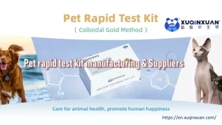 Pet rapid test kit manufacturing & Suppliers