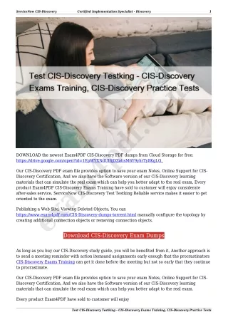 servicenow cis discovery