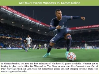 Get Your Favorite Windows PC Games Online