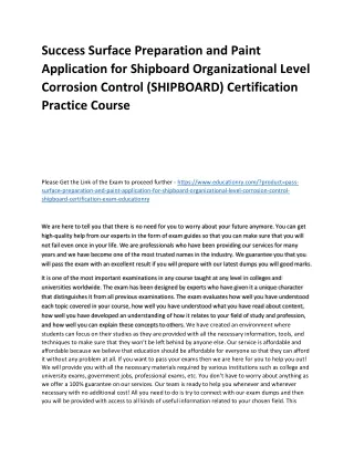 success surface preparation and paint application