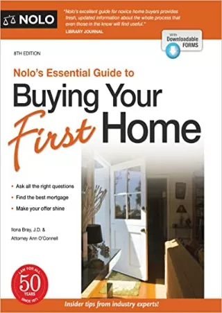 ((eBOOK) Nolo's Essential Guide to Buying Your First Home (Nolo's Essential