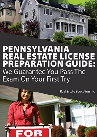 [ebook] d!OWNLOAD Pennsylvania Real Estate License Preparation Guide: We Gu