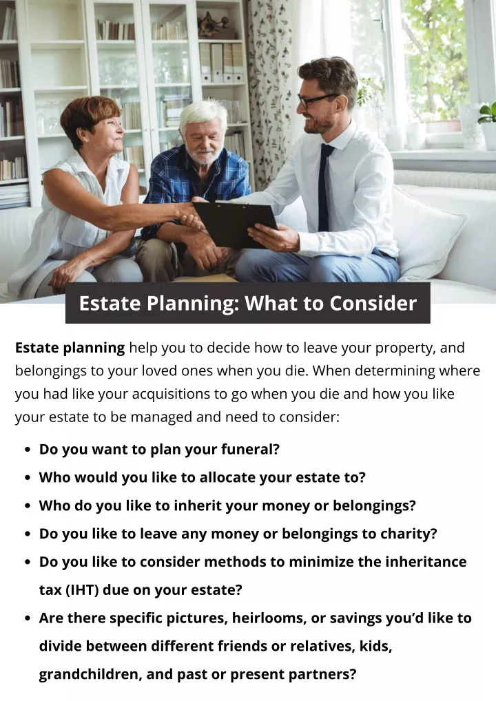 estate planning what to consider