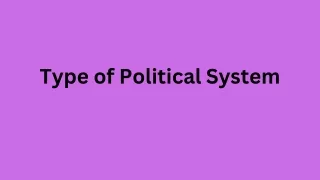 Type of Political System