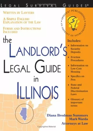read ebook [pdf] The Landlord's Legal Guide in Illinois (Legal Survival Gui