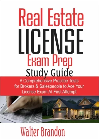 D!ownload  book (pdF) Real Estate License Exam Prep Study Guide 2022: A Com