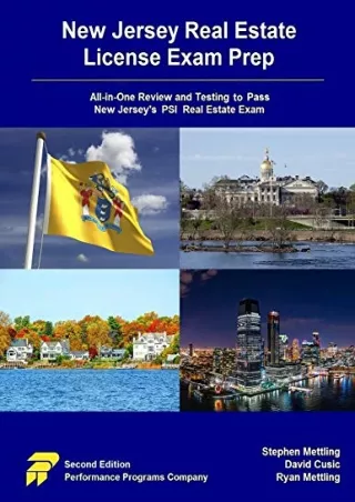 (pdF) Epub ;Read; New Jersey Real Estate License Exam Prep: All-in-One Revi