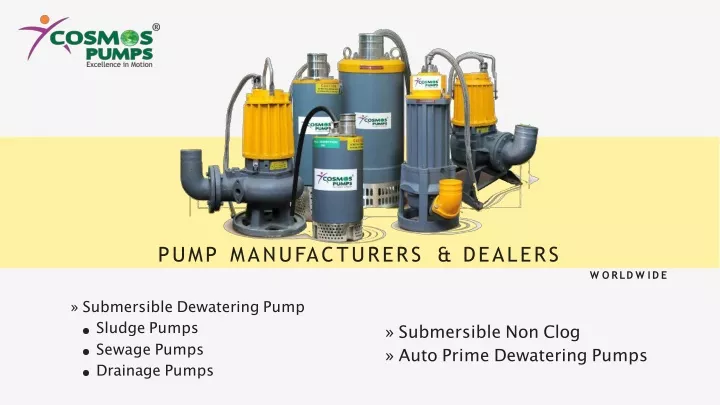 pump manufacturers dealers