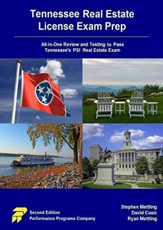 Read((eBOOK) Tennessee Real Estate License Exam Prep: All-in-One Review and