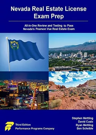 D!OWNLOAD Nevada Real Estate License Exam Prep: All-in-One Review and Testi