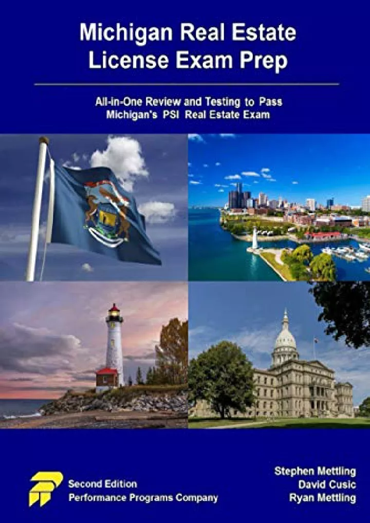 PPT - [ebook] d!OWNLOAD Michigan Real Estate License Exam Prep: All-in ...