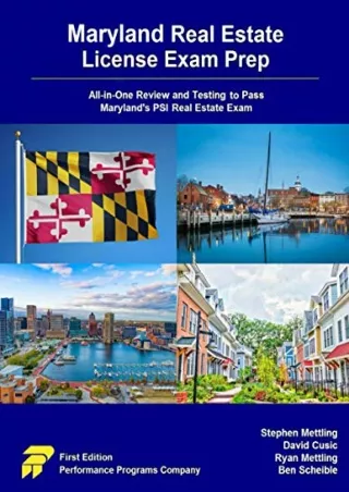 read ebook [pdf] Maryland Real Estate License Exam Prep: All-in-One Review