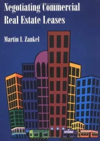 D!ownload  book (pdF) Negotiating Commercial Real Estate Leases