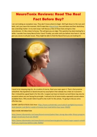 NeuroTonix REVIEWS Shocking Shark Tank Update 2023?