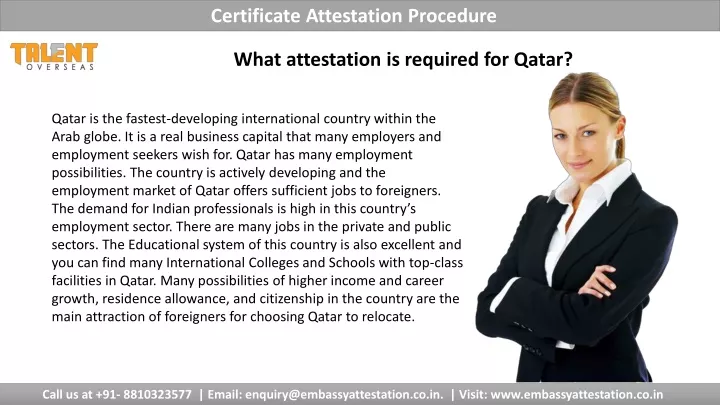 certificate attestation procedure