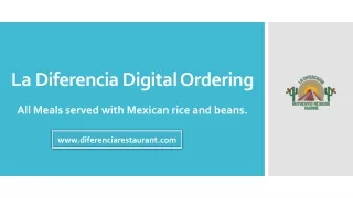 La Diferencia Digital Ordering
