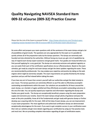 quality navigating navsea standard item