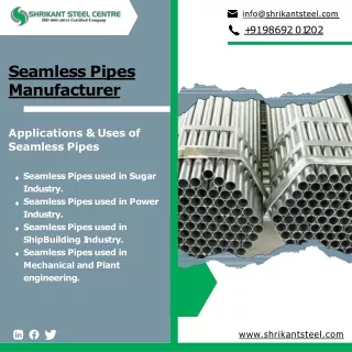Seamless Pipe | Stainless Steel Welded Pipe : Shrikant Steel Centre