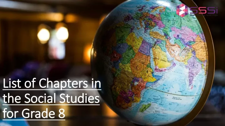 list of chapters in the social studies for grade 8