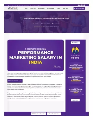 Performance Marketing Salary In India: A Complete Guide