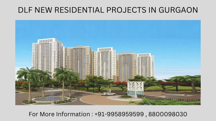 dlf new residential projects in gurgaon