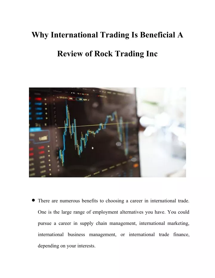 why international trading is beneficial a review
