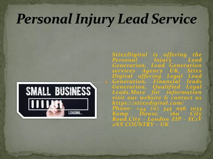 personal injury lead service