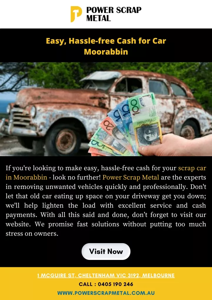 easy hassle free cash for car moorabbin