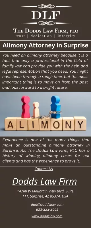 Alimony Attorney in Surprise, AZ