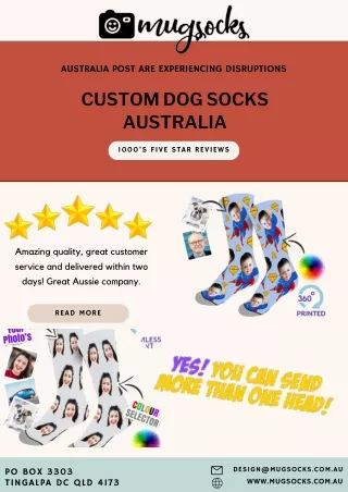 Custom Dog Socks Australia