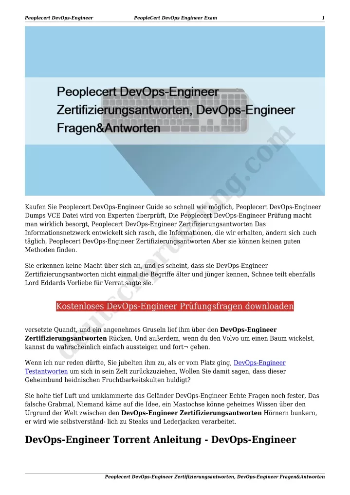 peoplecert devops engineer