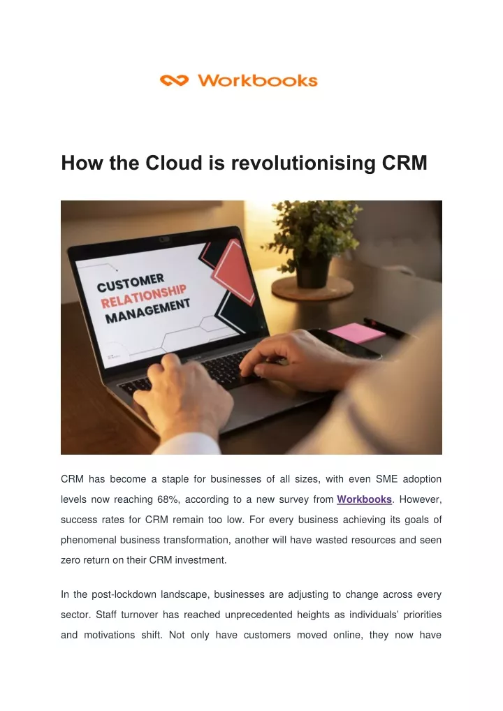 how the cloud is revolutionising crm