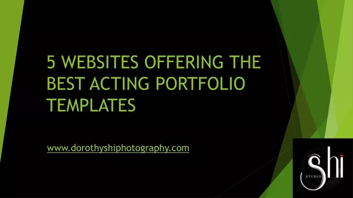 5 websites offering the best acting portfolio