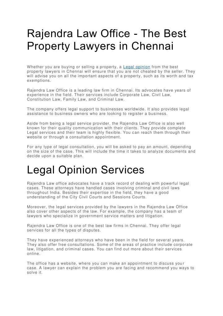 rajendra law office the best property lawyers