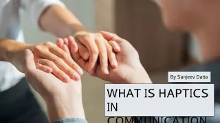 what is haptics in communication