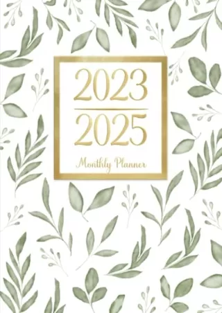 (pdF) full d!OWNLOAD Monthly Planner 2023-2025: 3 Year Calendar Planner / M