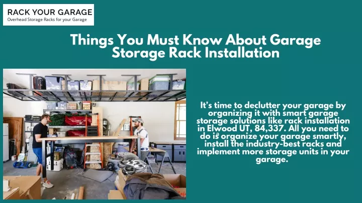 things you must know about garage storage rack