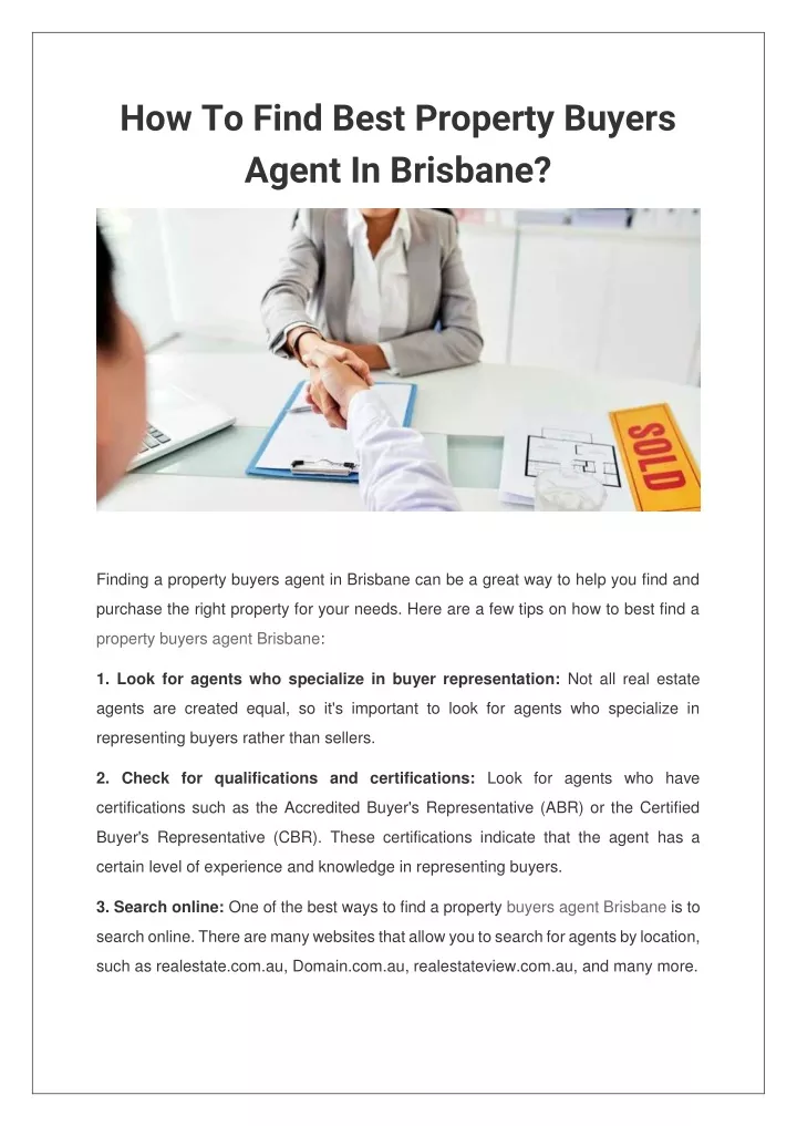 how to find best property buyers agent in brisbane