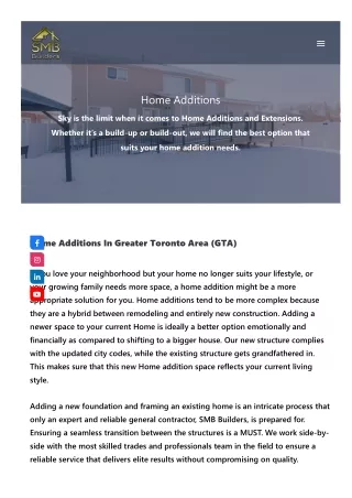 Home Additions in Toronto