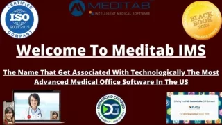 Meditab IMS Is Pleased To Offer Best IMS Integrated Medical Office Software Solu