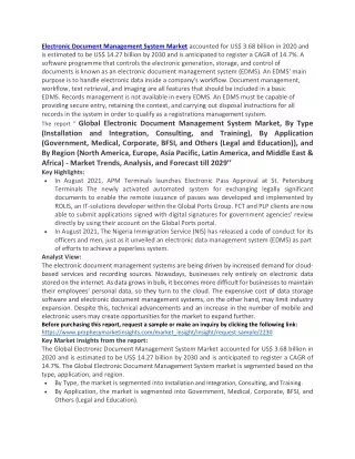 electronic document management system market