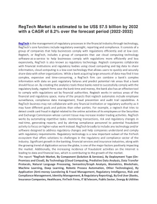 regtech market is estimated to be us 57 5 billion